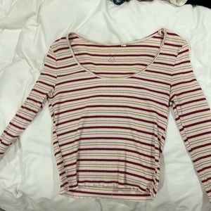 Pacsun striped long sleeve top